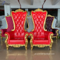 venda por atacado cadeira de trono rosa casamento de luxo